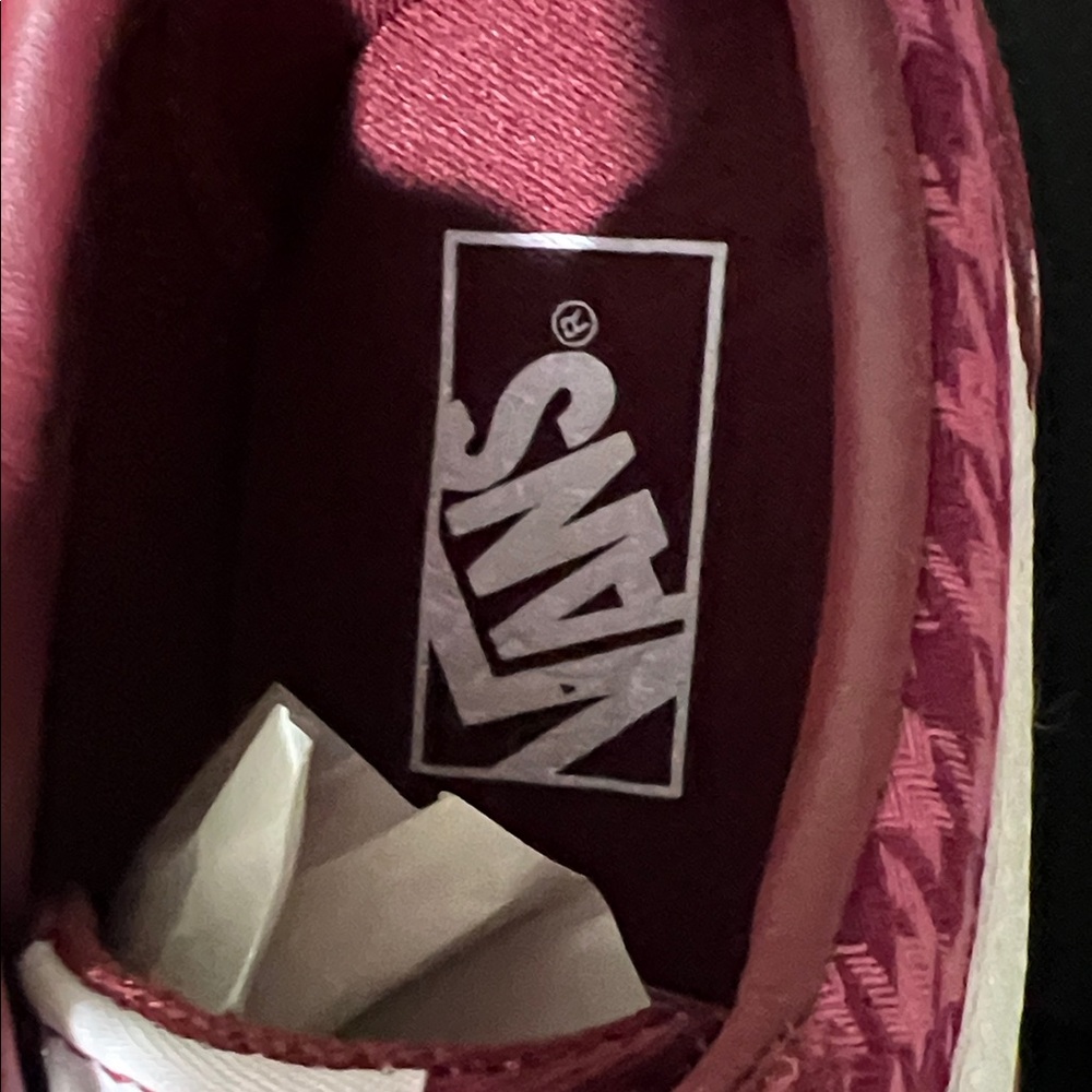 Vans Burgundy Platform Old Skool Women's Sneakers - Picture 7 of 9
